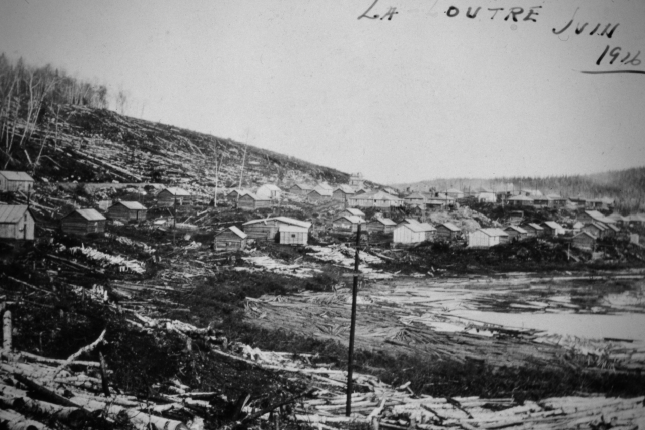 Barrage La Loutre en construction 1916