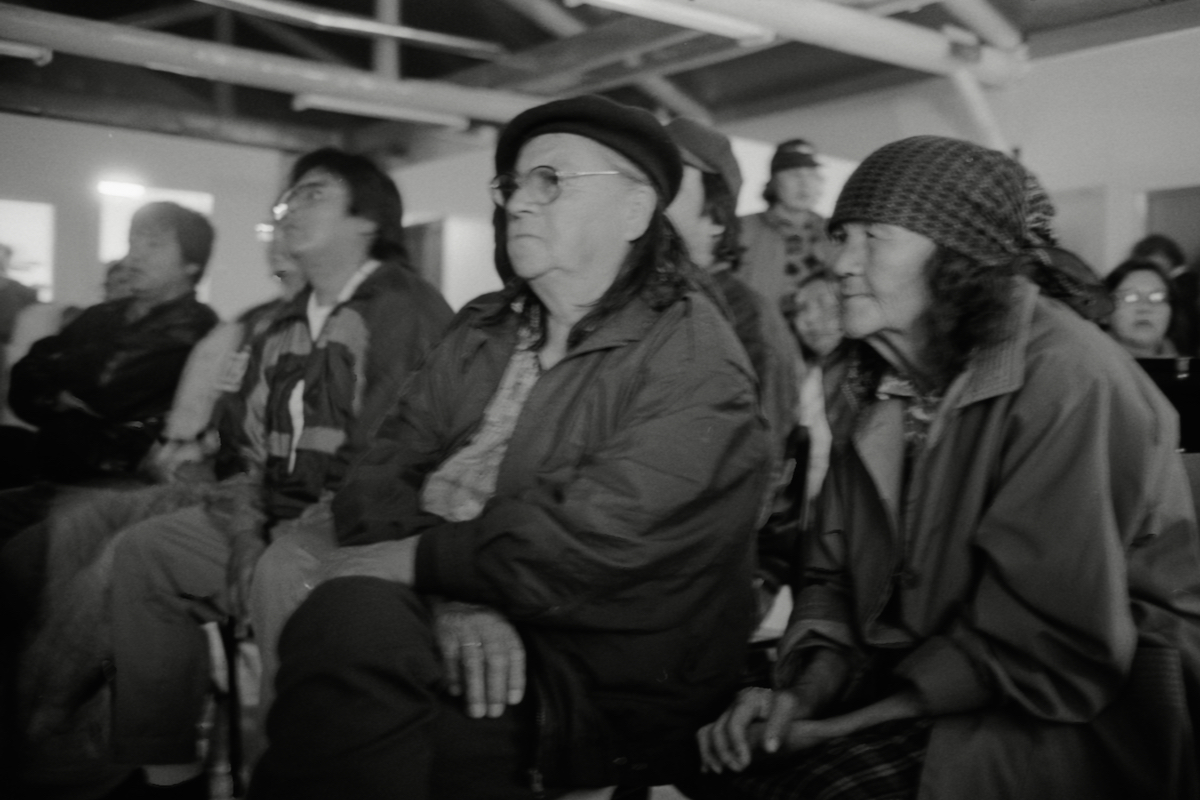 Rassemblement en salle communautaire, Opitciwan